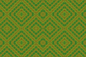 Colored African fabric with geometric shapes  