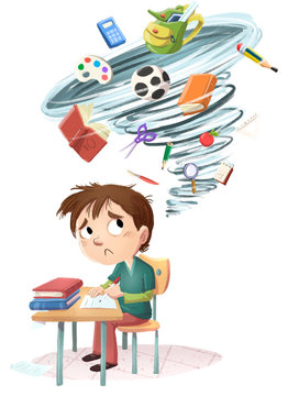 Exam Stress Cartoon Images – Browse 1,866 Stock Photos, Vectors, and Video  | Adobe Stock