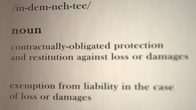 Indemnity Definition