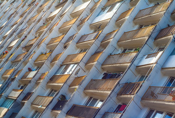 Balconies of Falowiec in Gdańsk © janzwolinski