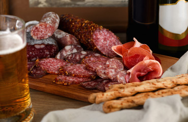   A meat appetizer is a great idea for a beer.