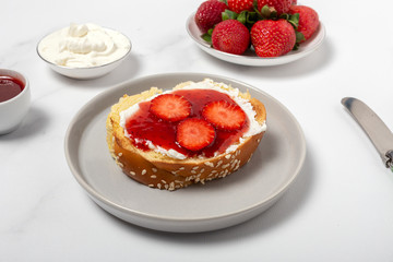 sliced brioche bread homemade with butter