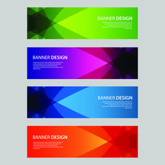 Fototapeta premium Vector Abstract design banner web template
