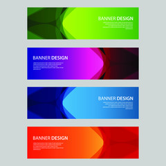 Fototapeta premium Vector Abstract design banner web template