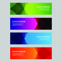 Fototapeta premium Vector Abstract design banner web template