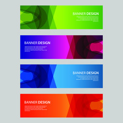 Fototapeta premium Vector Abstract design banner web template