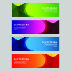 Naklejka na ściany i meble Vector Abstract design banner web template