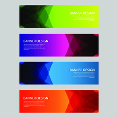 Fototapeta premium Vector Abstract design banner web template