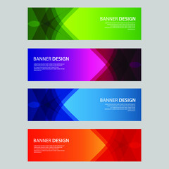 Fototapeta premium Vector Abstract design banner web template