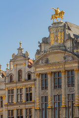Details of the ancient buildings at the Grand Place (Brussels)