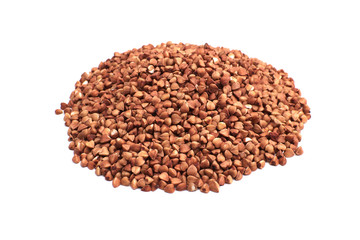 Buckwheat isolated on white background