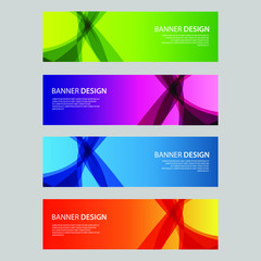 Fototapeta premium Vector Abstract design banner web template