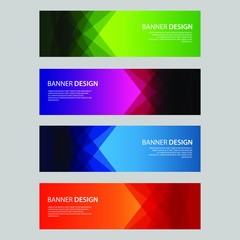 Fototapeta premium Vector Abstract design banner web template