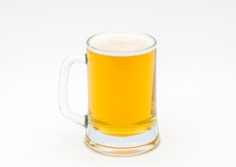 Cool Mug with beer on white background
