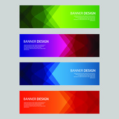 Fototapeta premium Vector Abstract design banner web template