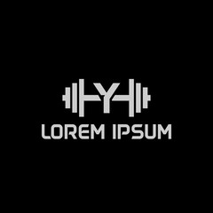 Obraz premium stock design vector initial letter y fitness icon logo template