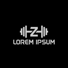 stock design vector initial letter z fitness icon logo template