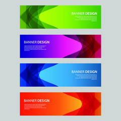 Fototapeta premium Vector Abstract design banner web template