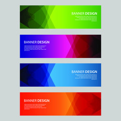 Naklejka premium Vector Abstract design banner web template