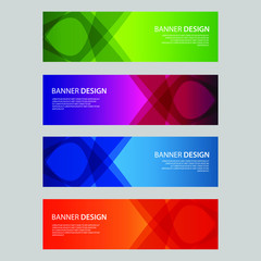 Fototapeta premium Vector Abstract design banner web template