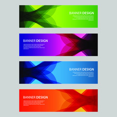 Fototapeta premium Vector Abstract design banner web template