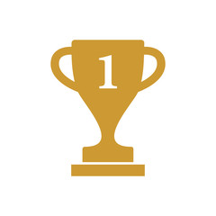 trophy icon vector design symbol