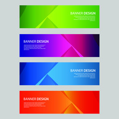 Naklejka premium Vector Abstract design banner web template