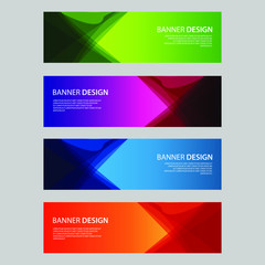 Fototapeta premium Vector Abstract design banner web template