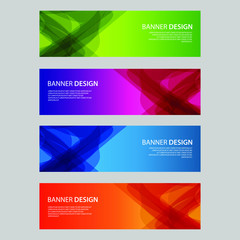 Fototapeta premium Vector Abstract design banner web template