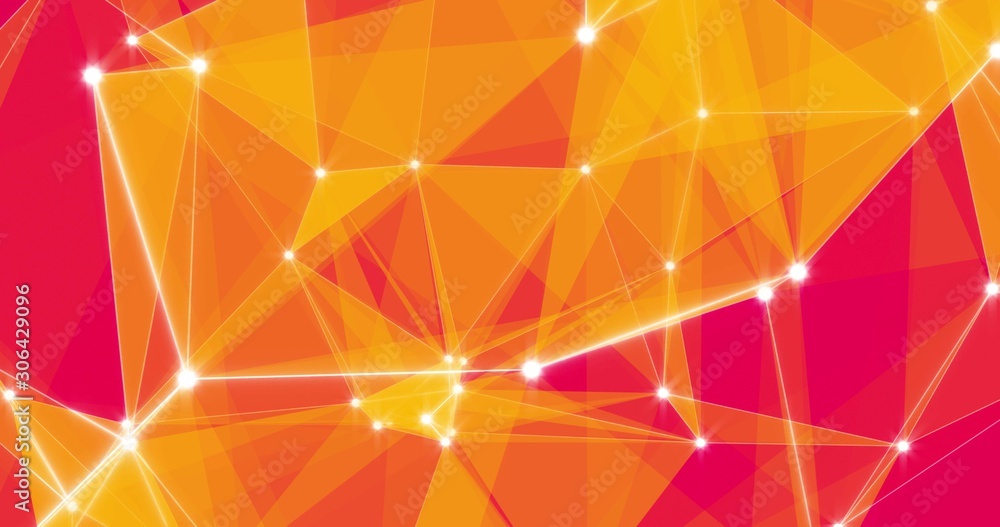 Fototapete background abstract dynamic plexus futuristic technology. 3d rendering