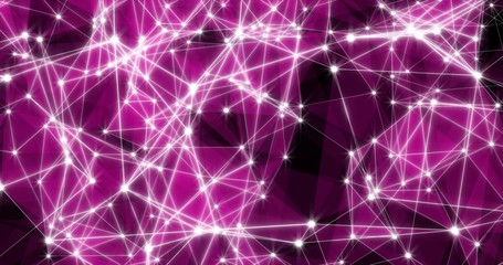 Background Abstract Dynamic Plexus Futuristic Technology. 3D rendering