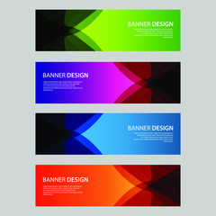 Fototapeta premium Vector Abstract design banner web template
