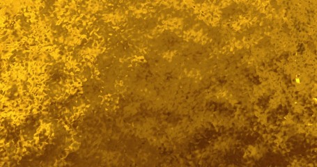 Golden wave liquid background. Glamour satin lava texture 3D rendering