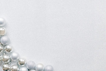 Collage of balls for the Christmas tree for the new year 2020