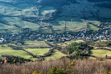 Horna Poruba from Vapec hill, Strazov Mountains, Slovakia
