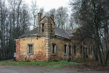 A very old manor house in a dark forest.