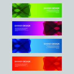 Fototapeta premium Vector Abstract design banner web template