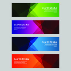 Fototapeta premium Vector Abstract design banner web template