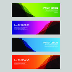 Fototapeta premium Vector Abstract design banner web template