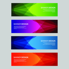 Fototapeta premium Vector Abstract design banner web template