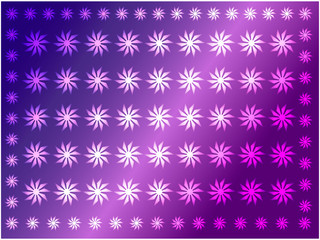 Multi-colored snowflakes, abstract elements on a multi-colored background, arranged in a row. Used as a background for the new year and similar backgrounds