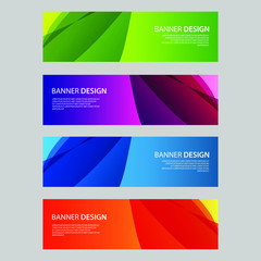 Fototapeta premium Vector Abstract design banner web template