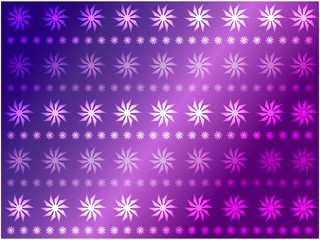 Multi-colored snowflakes, abstract elements on a multi-colored background, arranged in a row. Used as a background for the new year and similar backgrounds