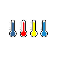 thermometer icon vector design symbol