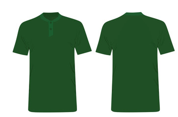 Green forge polo shirt. vector illustration