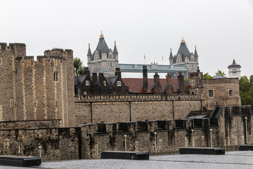 Fototapeta na wymiar London, United Kingdom - August 29, 2018: Tower of London.