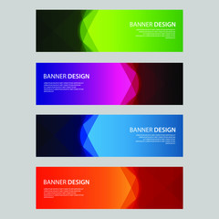 Fototapeta premium Vector Abstract design banner web template