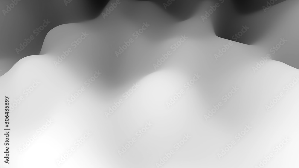 Poster abstract grayscale gradient backgorund -3d rendering