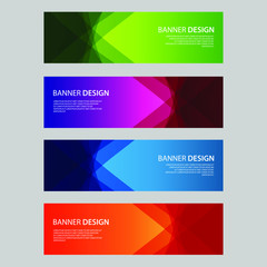 Fototapeta premium Vector Abstract design banner web template