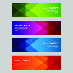 Naklejka premium Vector Abstract design banner web template